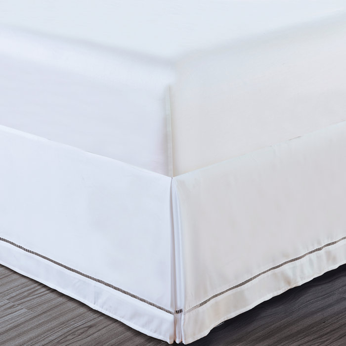 Charlton Home® Weidman Luxury Hotel Hemstitch 14" Bed Skirt & Reviews